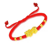 bracelet dragon a nouer rouge