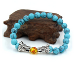 bracelet turquoise avec dragon
