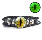 bracelet oeil de dragon vert
