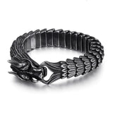 Bracelet Noir Ecaille de dragon