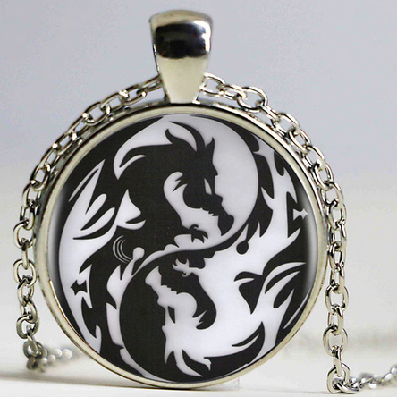 collier dragon yin yang