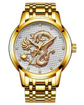 montre pour femme avec dragon or